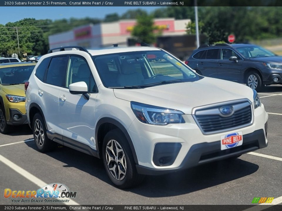 2020 Subaru Forester 2.5i Premium Crystal White Pearl / Gray Photo #3