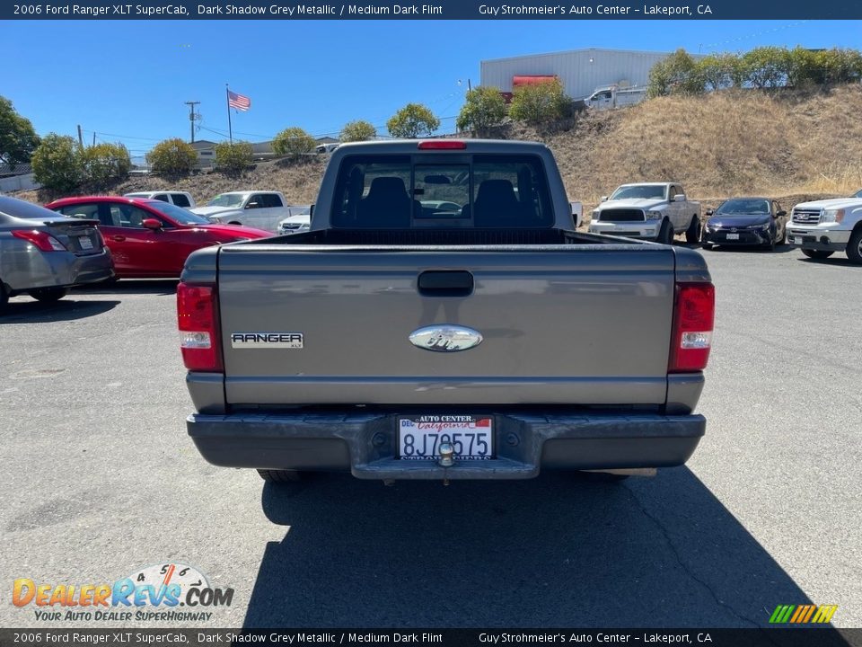 2006 Ford Ranger XLT SuperCab Dark Shadow Grey Metallic / Medium Dark Flint Photo #6