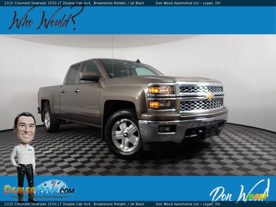 2015 Chevrolet Silverado 1500 LT Double Cab 4x4 Brownstone Metallic / Jet Black Photo #1