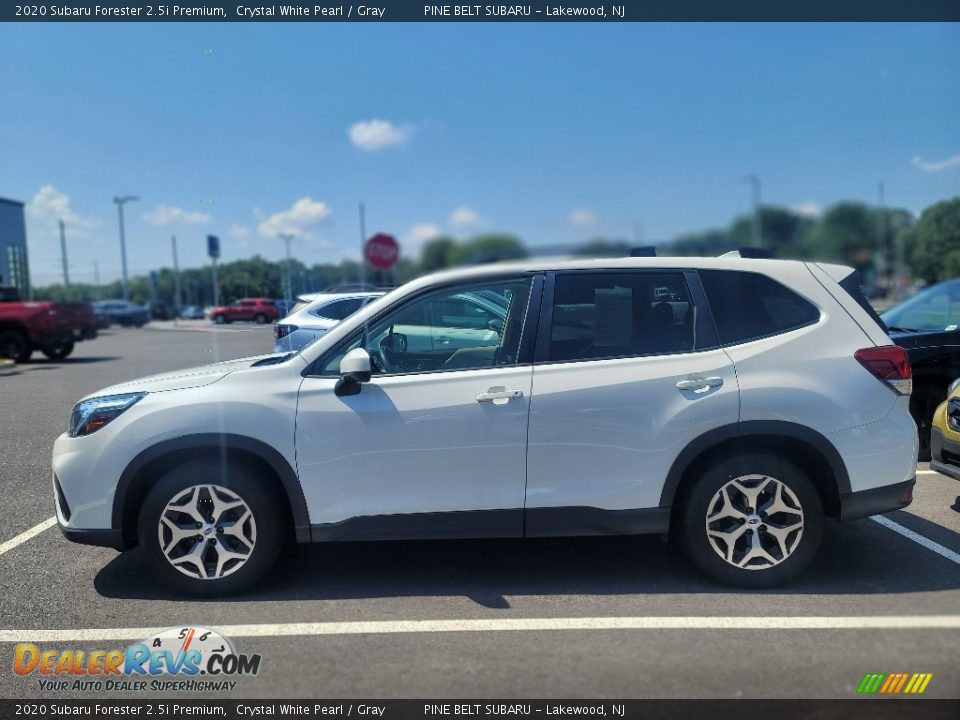 2020 Subaru Forester 2.5i Premium Crystal White Pearl / Gray Photo #8