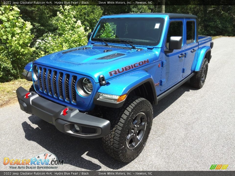 2022 Jeep Gladiator Rubicon 4x4 Hydro Blue Pearl / Black Photo #2