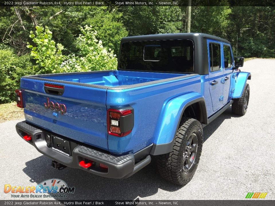 2022 Jeep Gladiator Rubicon 4x4 Hydro Blue Pearl / Black Photo #6