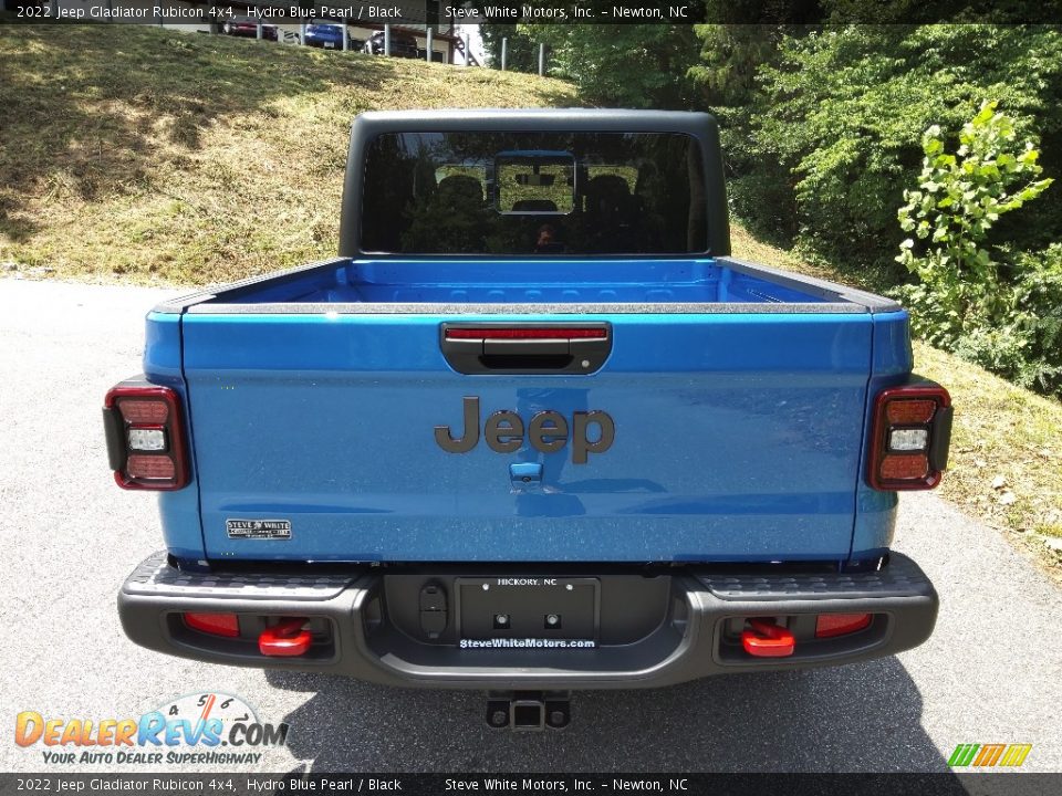 2022 Jeep Gladiator Rubicon 4x4 Hydro Blue Pearl / Black Photo #7