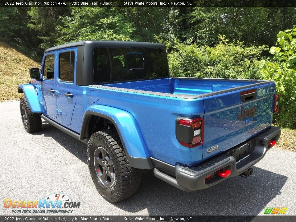 2022 Jeep Gladiator Rubicon 4x4 Hydro Blue Pearl / Black Photo #9