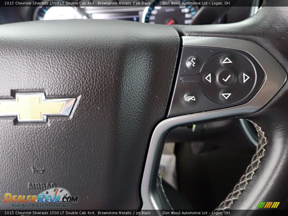 2015 Chevrolet Silverado 1500 LT Double Cab 4x4 Brownstone Metallic / Jet Black Photo #16