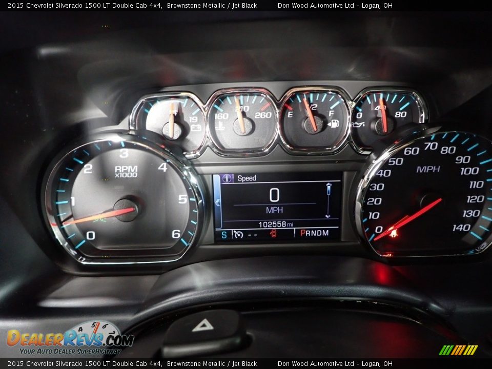 2015 Chevrolet Silverado 1500 LT Double Cab 4x4 Brownstone Metallic / Jet Black Photo #17