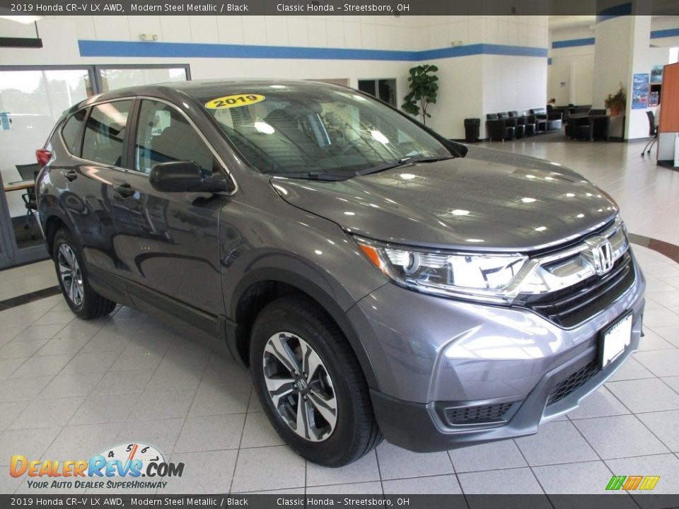 2019 Honda CR-V LX AWD Modern Steel Metallic / Black Photo #3