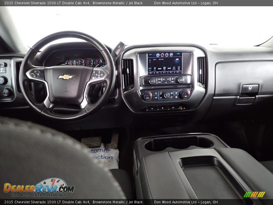 2015 Chevrolet Silverado 1500 LT Double Cab 4x4 Brownstone Metallic / Jet Black Photo #23