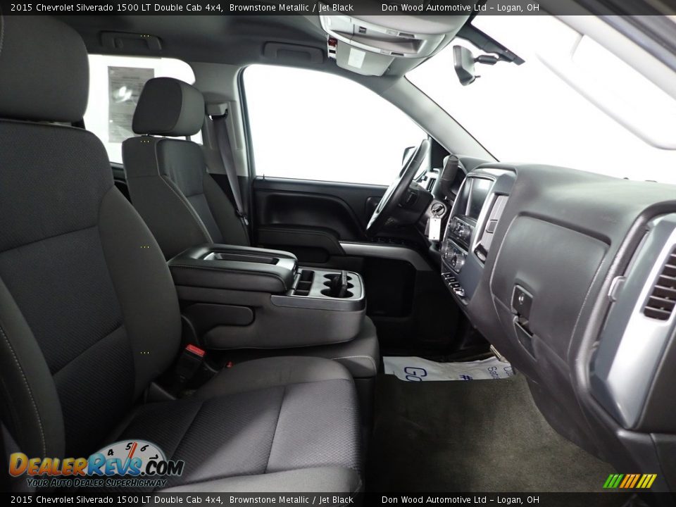 2015 Chevrolet Silverado 1500 LT Double Cab 4x4 Brownstone Metallic / Jet Black Photo #25