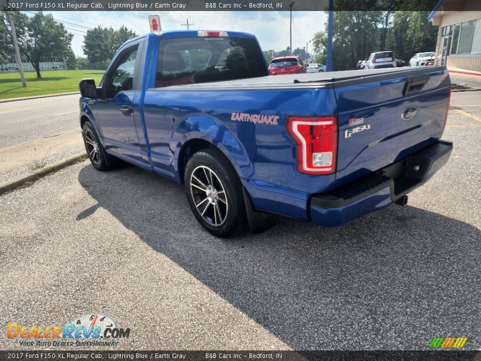 2017 Ford F150 XL Regular Cab Lightning Blue / Earth Gray Photo #30