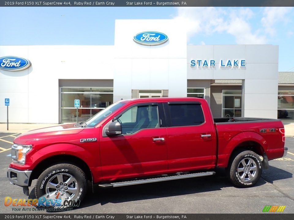 2019 Ford F150 XLT SuperCrew 4x4 Ruby Red / Earth Gray Photo #1