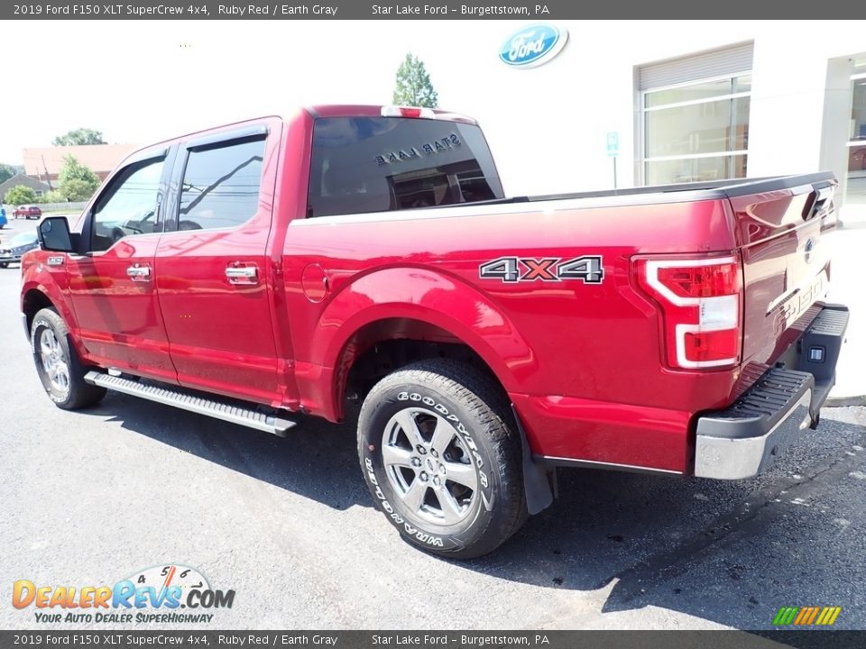 2019 Ford F150 XLT SuperCrew 4x4 Ruby Red / Earth Gray Photo #3