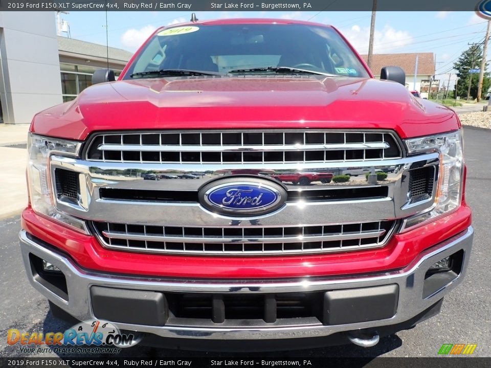 2019 Ford F150 XLT SuperCrew 4x4 Ruby Red / Earth Gray Photo #8