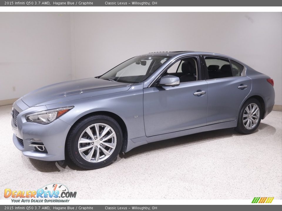 Hagane Blue 2015 Infiniti Q50 3.7 AWD Photo #3