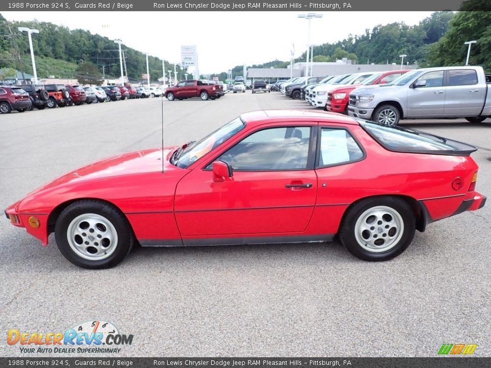 Guards Red 1988 Porsche 924 S Photo #2