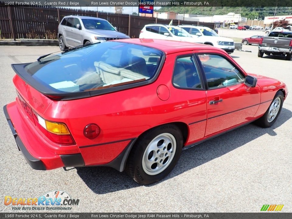 Guards Red 1988 Porsche 924 S Photo #5