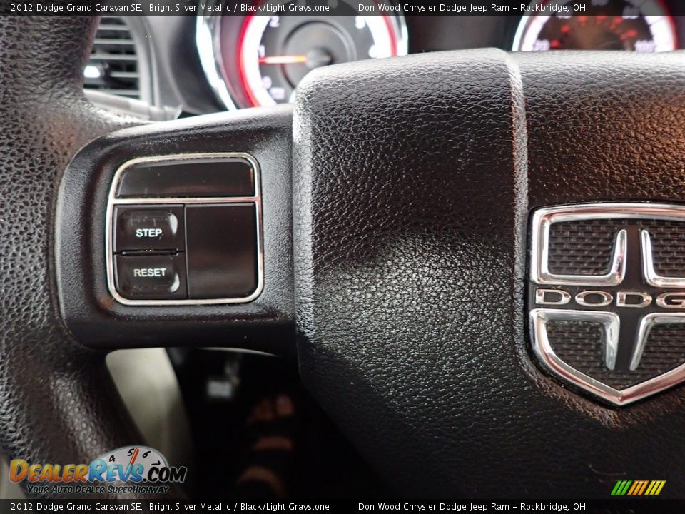 2012 Dodge Grand Caravan SE Bright Silver Metallic / Black/Light Graystone Photo #12