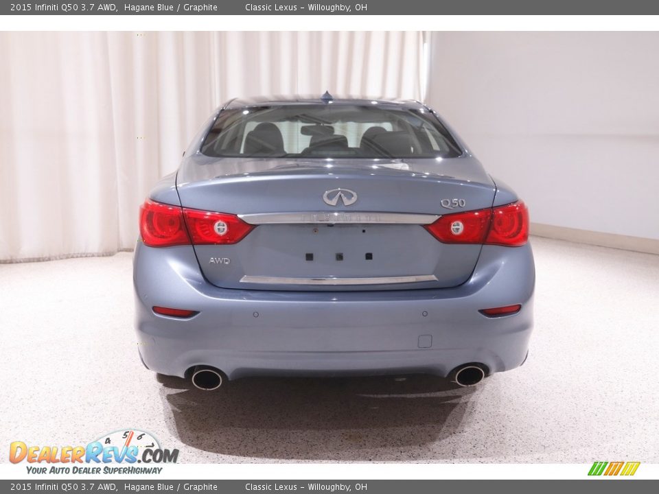 2015 Infiniti Q50 3.7 AWD Hagane Blue / Graphite Photo #20