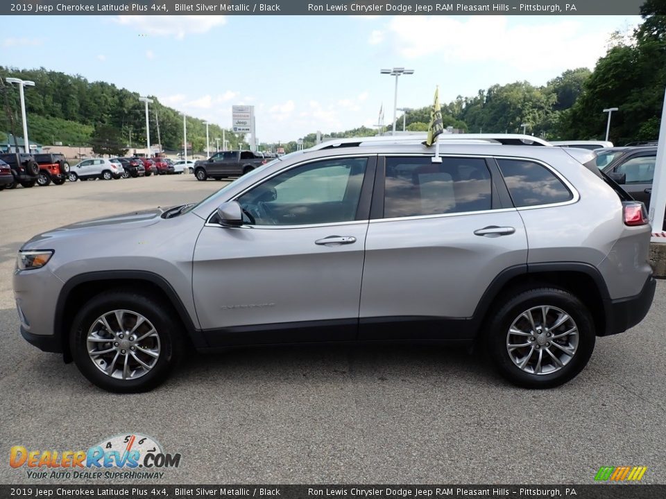 2019 Jeep Cherokee Latitude Plus 4x4 Billet Silver Metallic / Black Photo #2