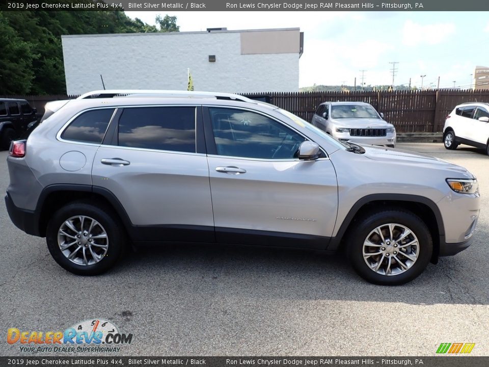 2019 Jeep Cherokee Latitude Plus 4x4 Billet Silver Metallic / Black Photo #7