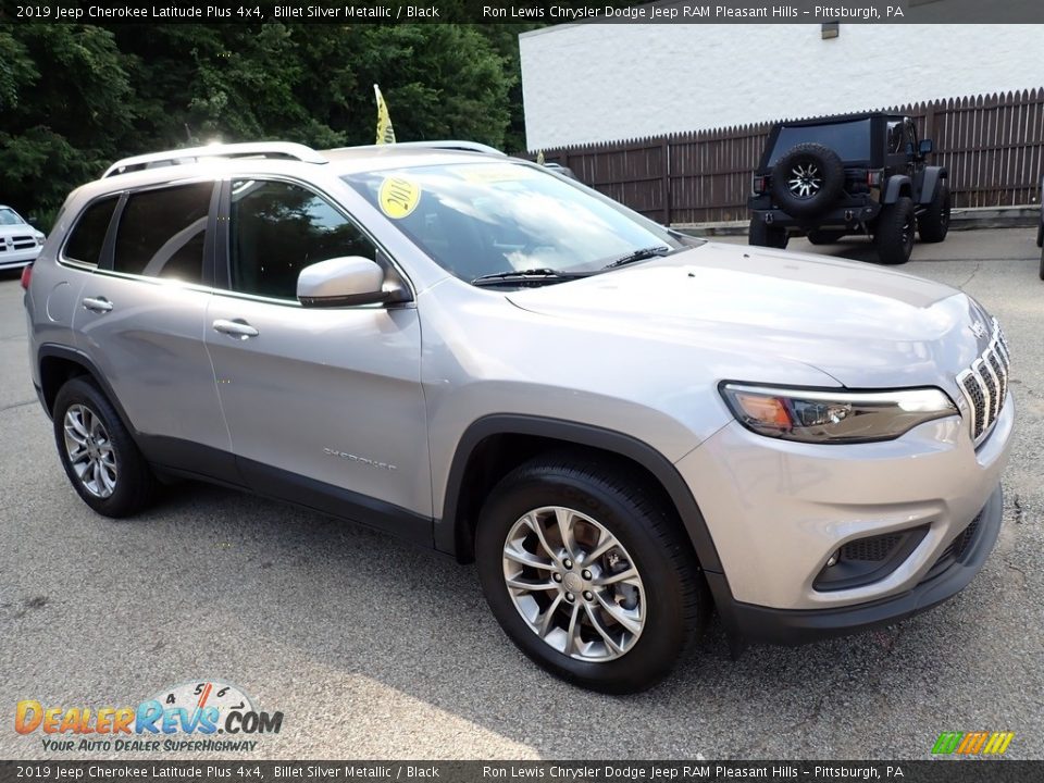 2019 Jeep Cherokee Latitude Plus 4x4 Billet Silver Metallic / Black Photo #8