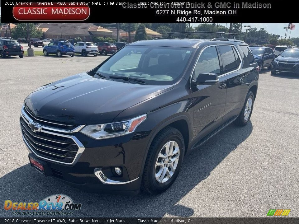 2018 Chevrolet Traverse LT AWD Sable Brown Metallic / Jet Black Photo #1