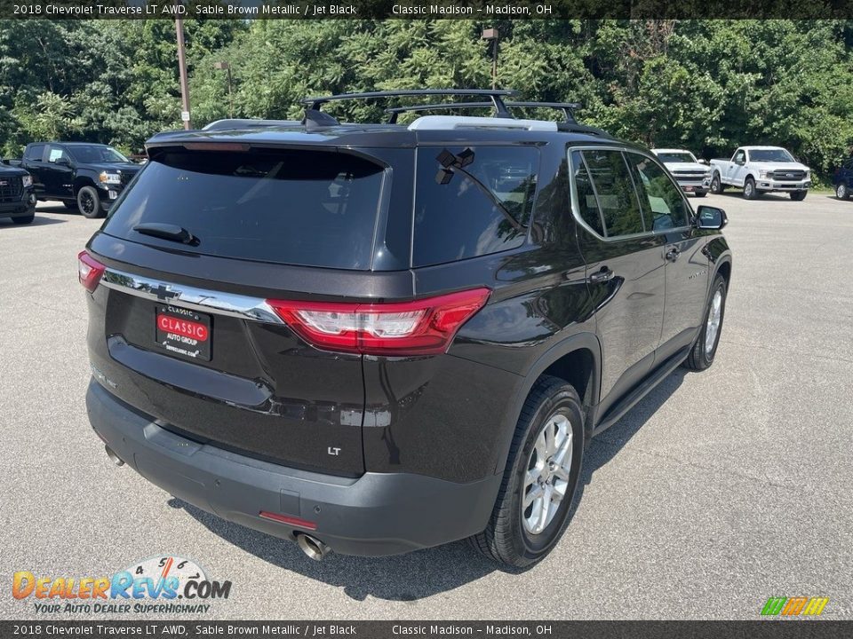 2018 Chevrolet Traverse LT AWD Sable Brown Metallic / Jet Black Photo #3