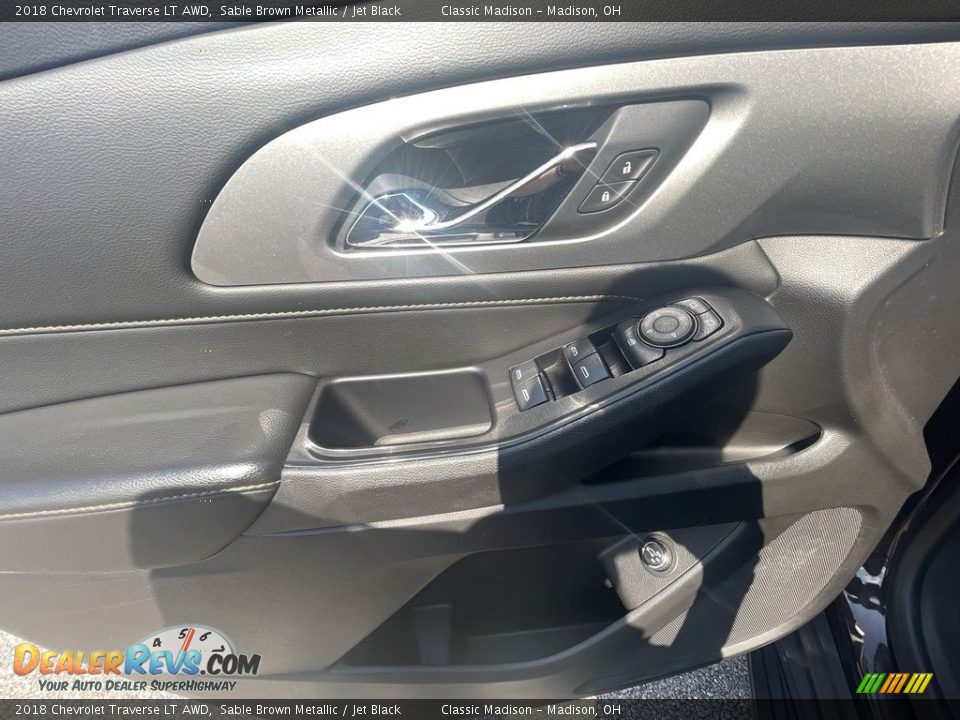 2018 Chevrolet Traverse LT AWD Sable Brown Metallic / Jet Black Photo #8