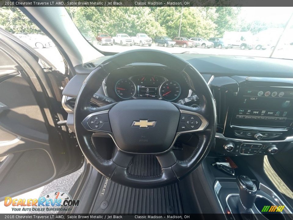 2018 Chevrolet Traverse LT AWD Sable Brown Metallic / Jet Black Photo #9