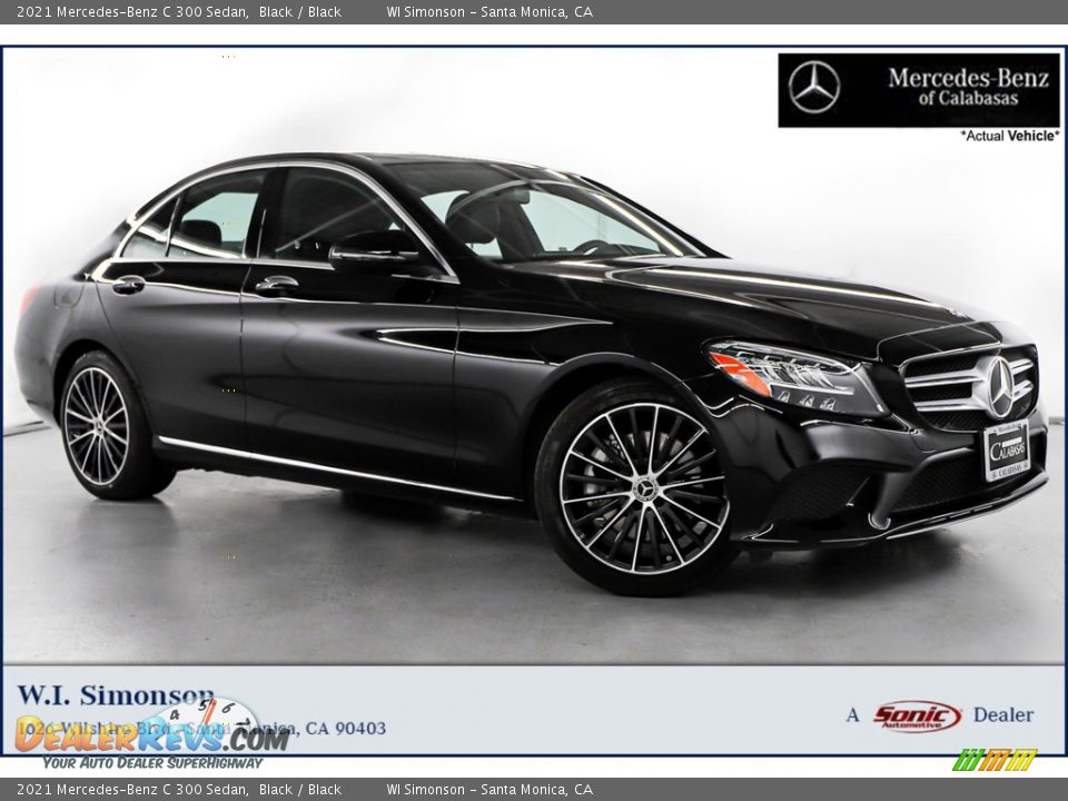 2021 Mercedes-Benz C 300 Sedan Black / Black Photo #1