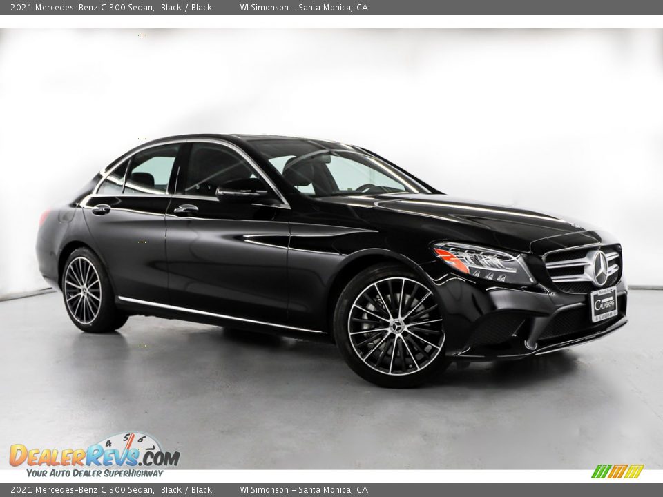 2021 Mercedes-Benz C 300 Sedan Black / Black Photo #2
