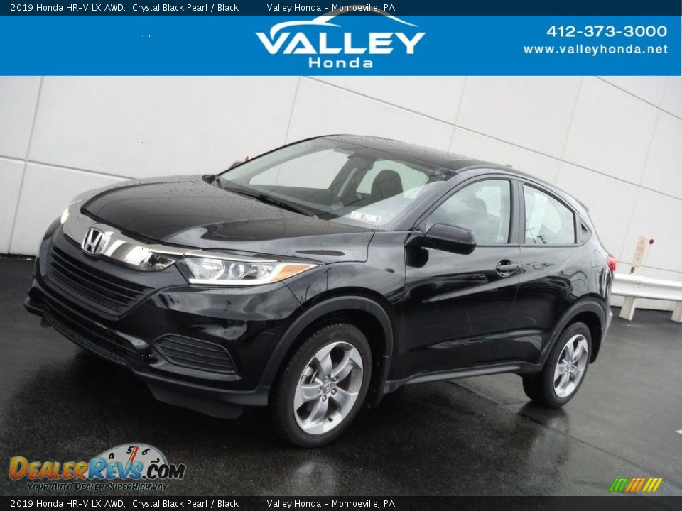 2019 Honda HR-V LX AWD Crystal Black Pearl / Black Photo #1