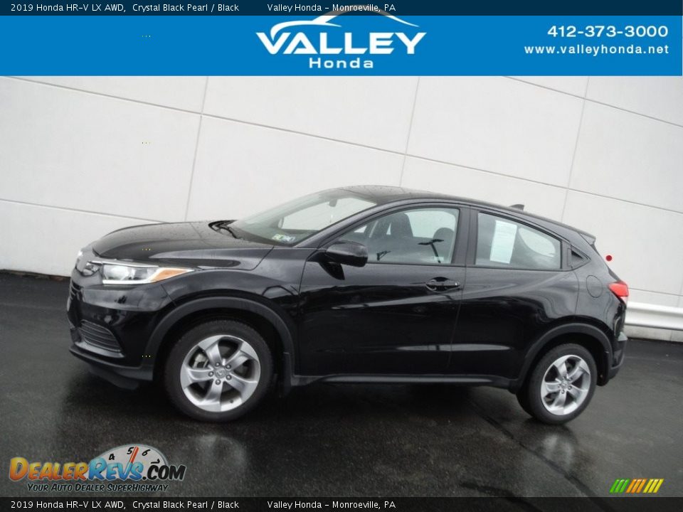 2019 Honda HR-V LX AWD Crystal Black Pearl / Black Photo #2