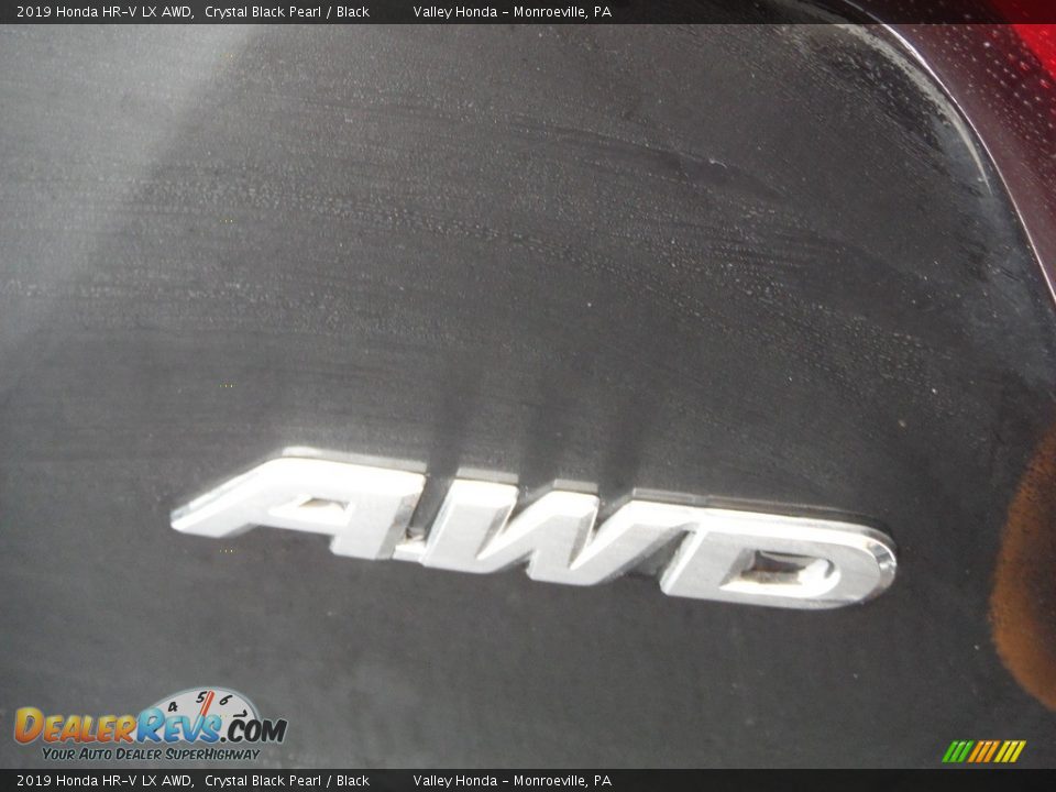 2019 Honda HR-V LX AWD Crystal Black Pearl / Black Photo #7