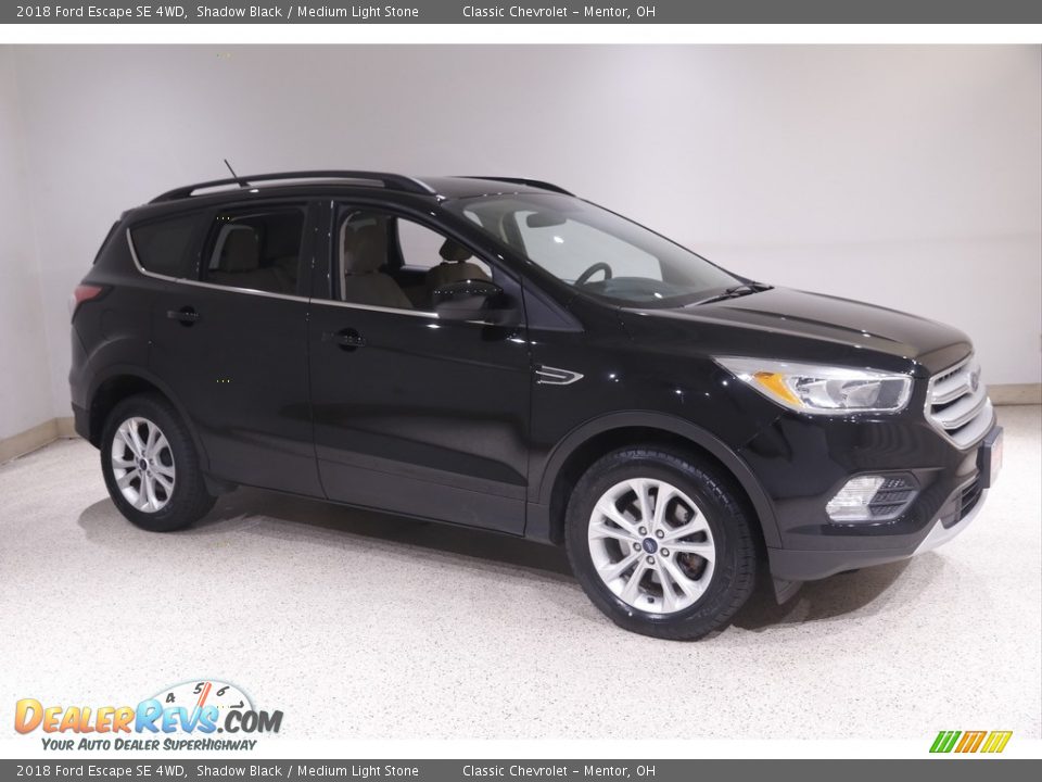 2018 Ford Escape SE 4WD Shadow Black / Medium Light Stone Photo #1