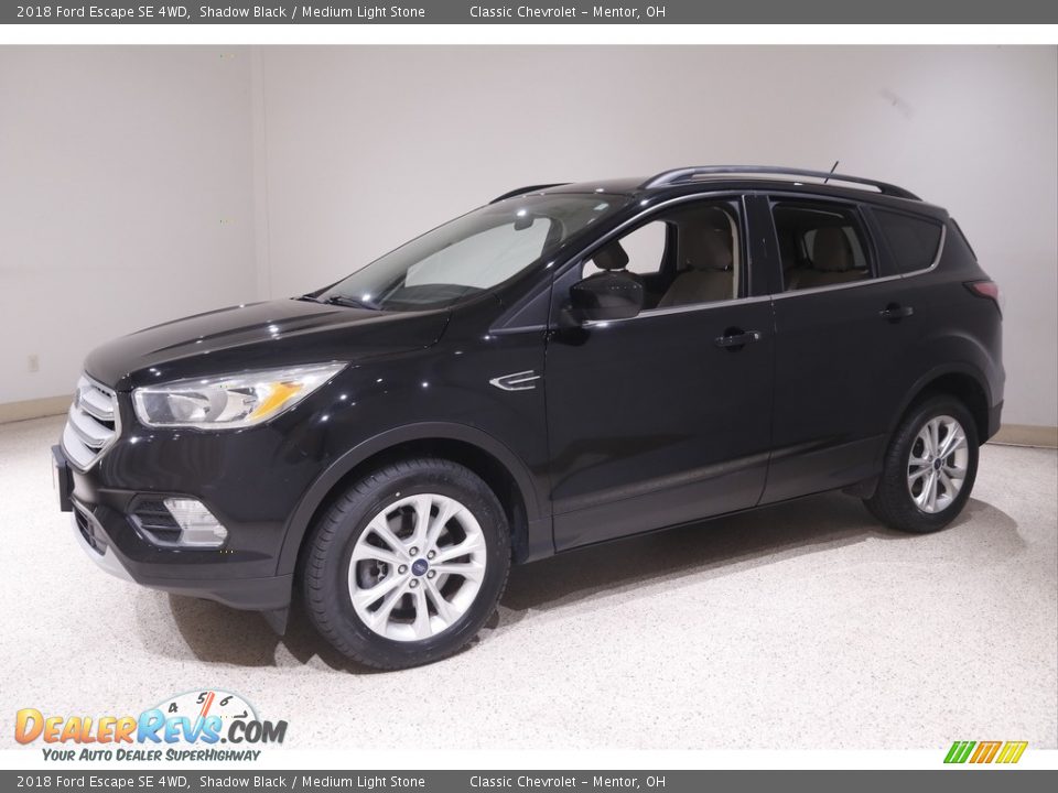 2018 Ford Escape SE 4WD Shadow Black / Medium Light Stone Photo #3