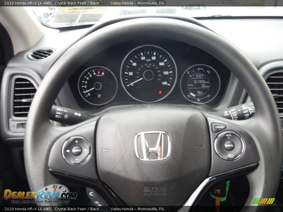 2019 Honda HR-V LX AWD Crystal Black Pearl / Black Photo #18
