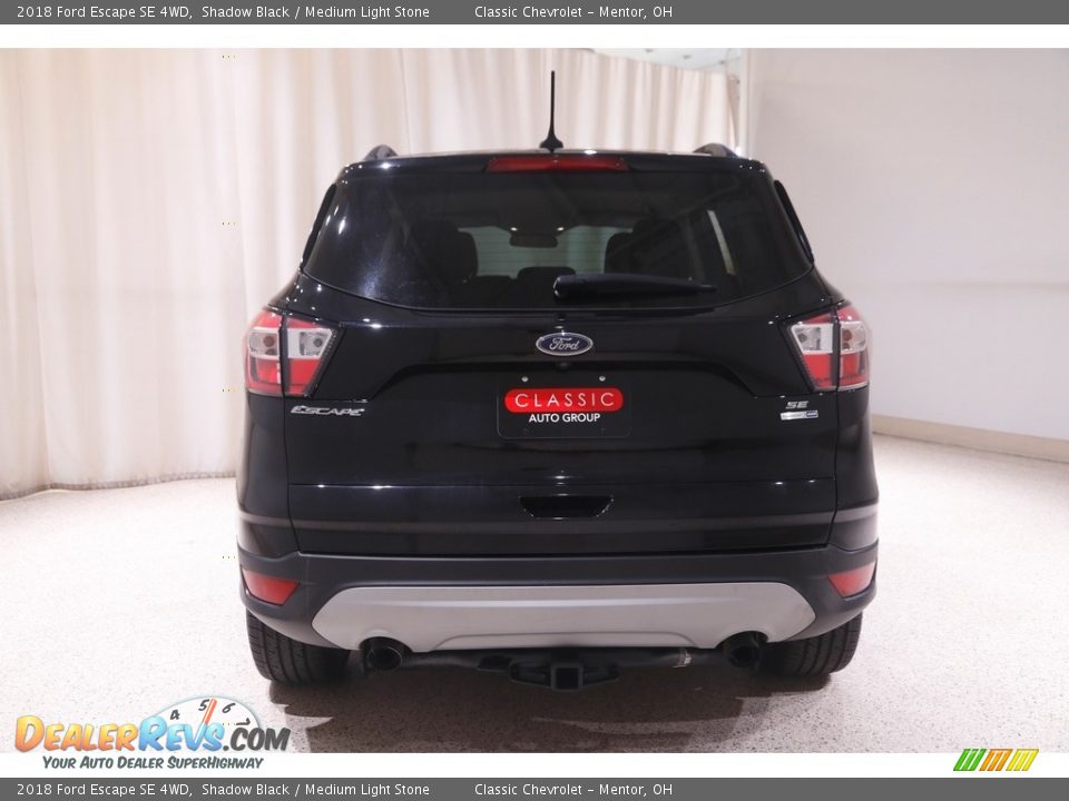 2018 Ford Escape SE 4WD Shadow Black / Medium Light Stone Photo #18