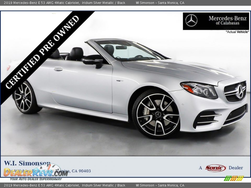 2019 Mercedes-Benz E 53 AMG 4Matic Cabriolet Iridium Silver Metallic / Black Photo #1