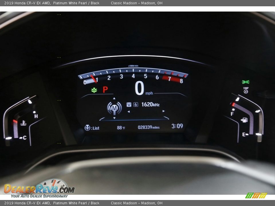 2019 Honda CR-V EX AWD Platinum White Pearl / Black Photo #8