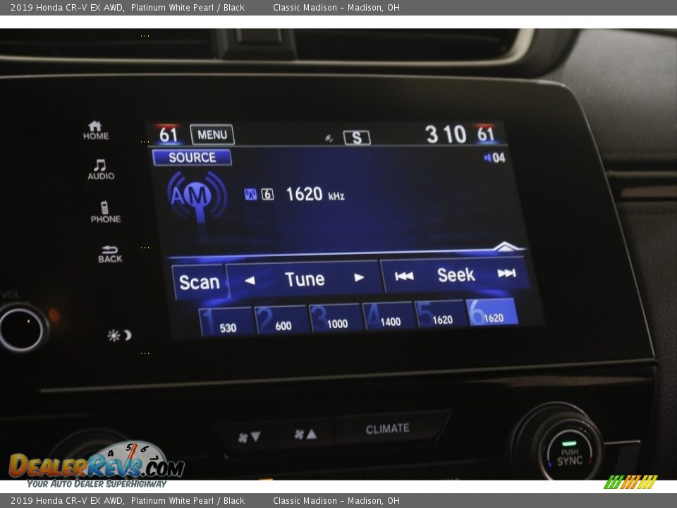 2019 Honda CR-V EX AWD Platinum White Pearl / Black Photo #10