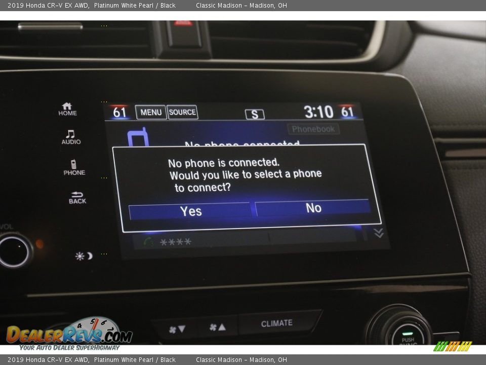 2019 Honda CR-V EX AWD Platinum White Pearl / Black Photo #11