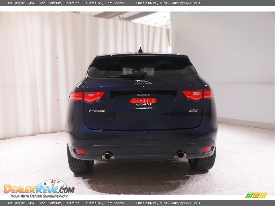 2020 Jaguar F-PACE 25t Premium Portofino Blue Metallic / Light Oyster Photo #20