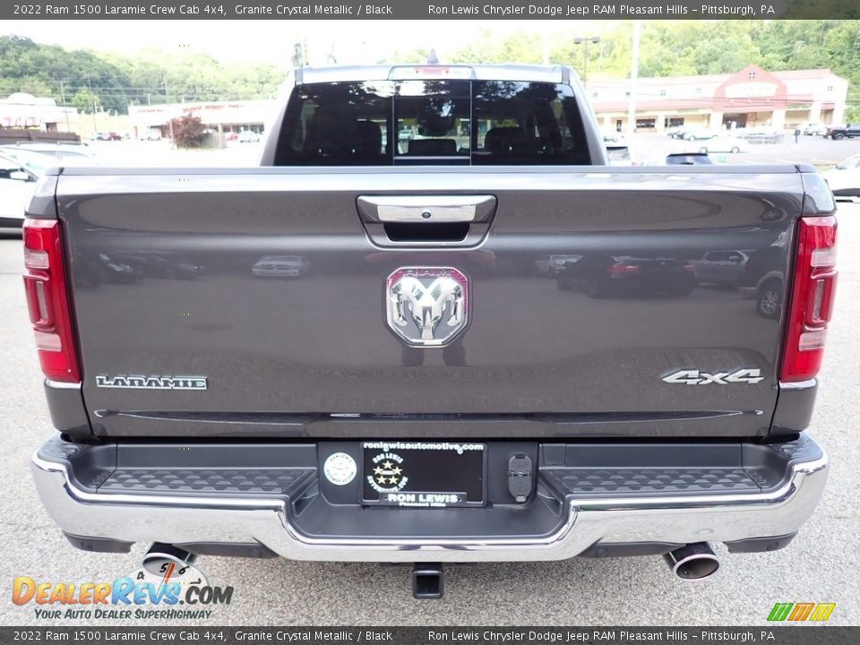 2022 Ram 1500 Laramie Crew Cab 4x4 Granite Crystal Metallic / Black Photo #4