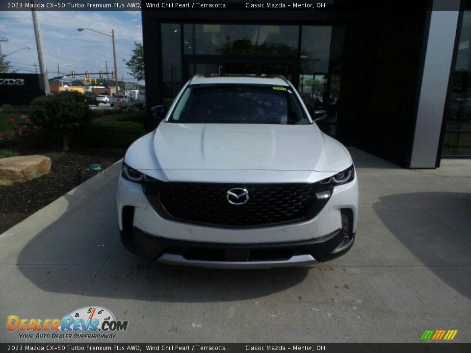 2023 Mazda CX-50 Turbo Premium Plus AWD Wind Chill Pearl / Terracotta Photo #2