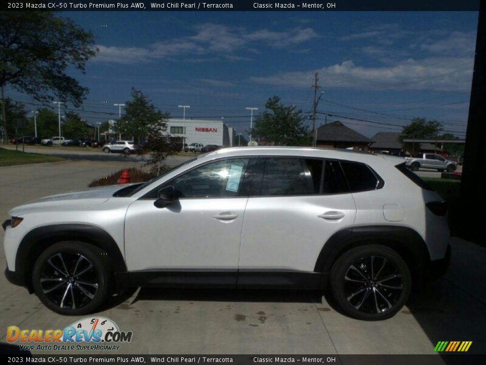 2023 Mazda CX-50 Turbo Premium Plus AWD Wind Chill Pearl / Terracotta Photo #6