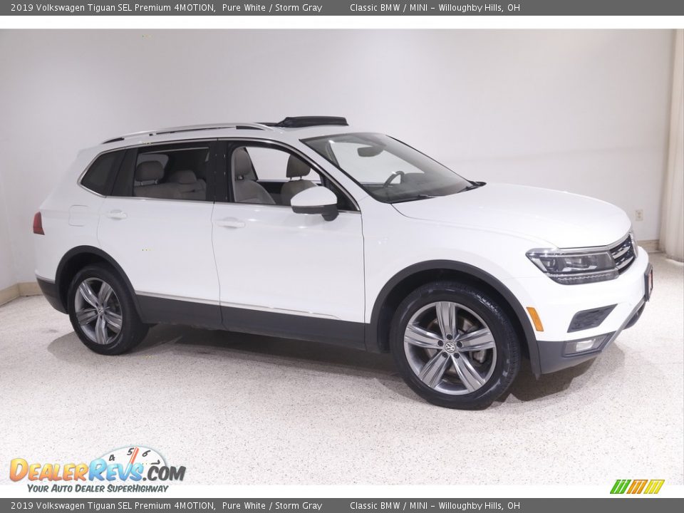 2019 Volkswagen Tiguan SEL Premium 4MOTION Pure White / Storm Gray Photo #1