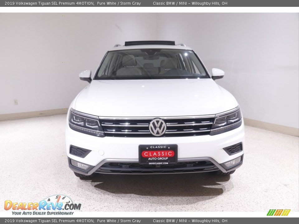 2019 Volkswagen Tiguan SEL Premium 4MOTION Pure White / Storm Gray Photo #2