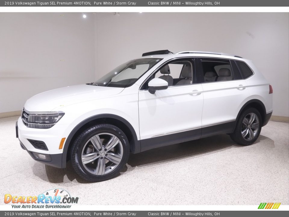 2019 Volkswagen Tiguan SEL Premium 4MOTION Pure White / Storm Gray Photo #3