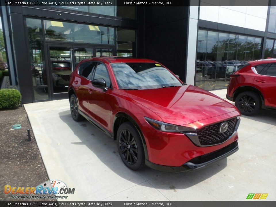 2022 Mazda CX-5 Turbo AWD Soul Red Crystal Metallic / Black Photo #1